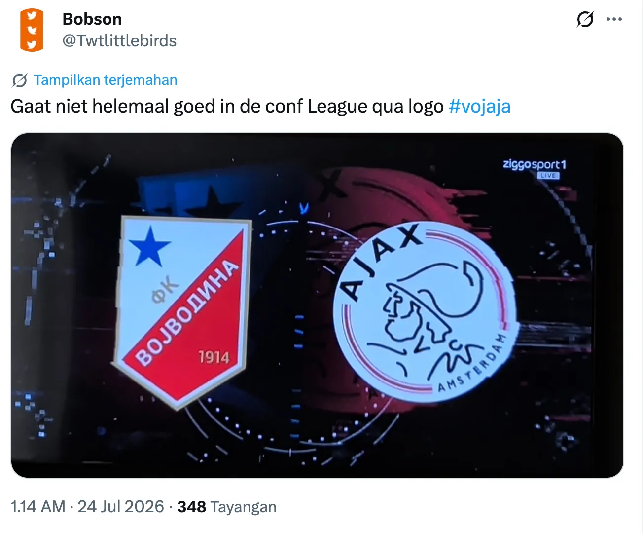 logo lama Ajax justru terus-menerus dipasang